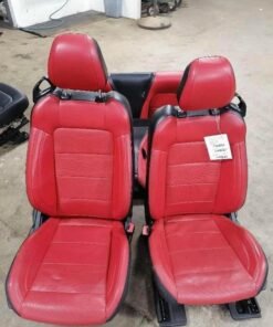 2020 Ford Mustang Black and red Leather front and rear seats For Sale